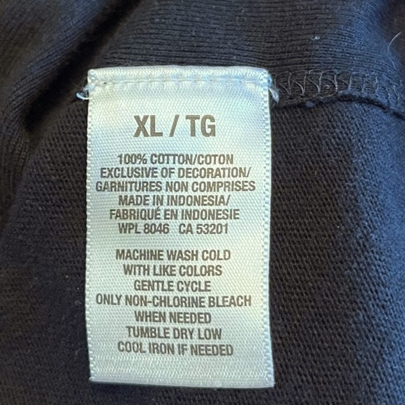 Aeropostale~Cotton Sweatshirt with Hood~Size XL~Black - Picture 8 of 8